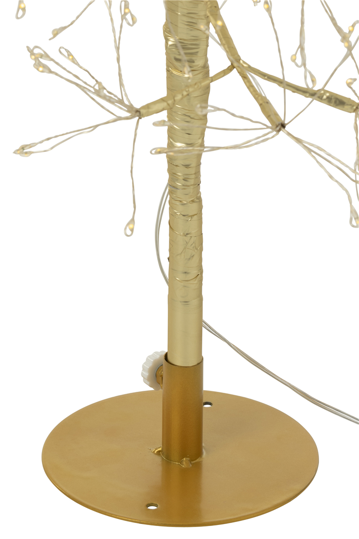 Albero Metallo  800 Luci Led H80cm D35cm Oro -Bianco Caldo — immagine 5