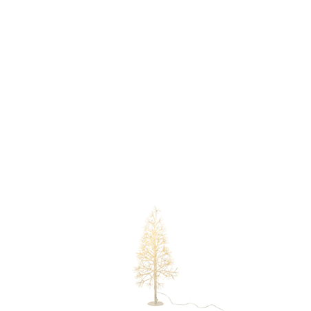 Albero Metallo 800 Luci Led H80cm D35cm Bianco-Bianco Caldo