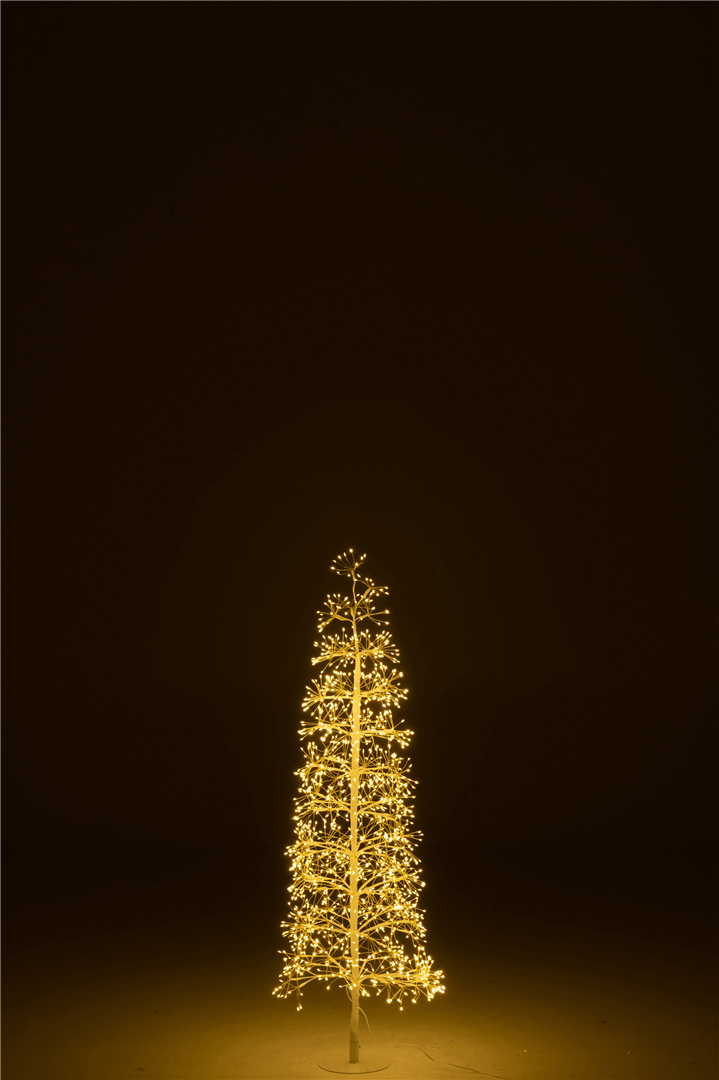 Albero Metallo 1500  Luci Led H120cm D40cm Bianco-Bianco Caldo — immagine 3