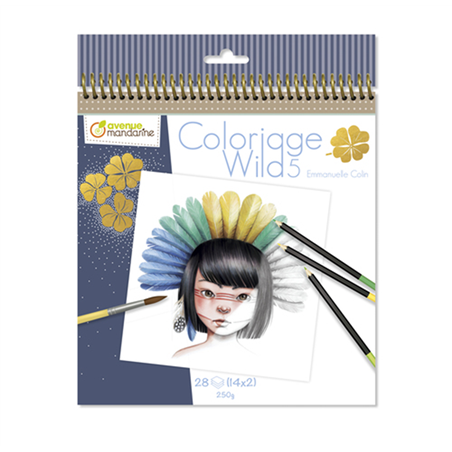 Blocco Da Colorare 28 Fogli (14 D. X 2 ) Wild 5
