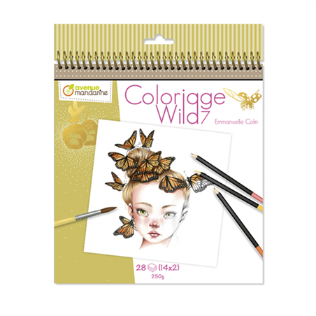 Blocco Da Colorare 28 Fogli (14 D. X 2 ) Wild 7
