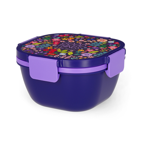 Lunch Box 19x10,7x19cm Flowers