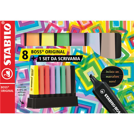 STABILO BOSS DESKSET 8 PEZZI