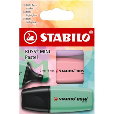 ASTUCCIO CON 3 STABILO BOSS MINI PASTEL