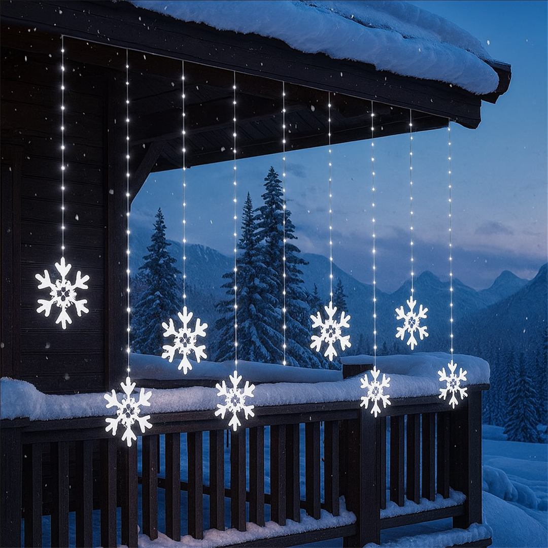 Tenda Ice Flake 420 Led Flash 325x115cm Bianco Freddo Uso Esterno