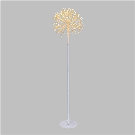 Soffione Con Base D30cm H115cm 384microled Bianco Caldo Uso Esterno