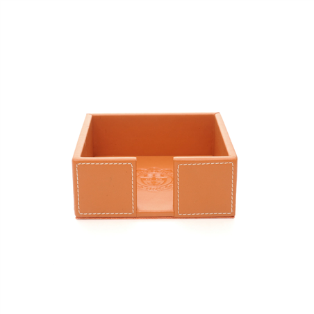 Porta Carte Quadrato 11,5x11x5cm Arancio