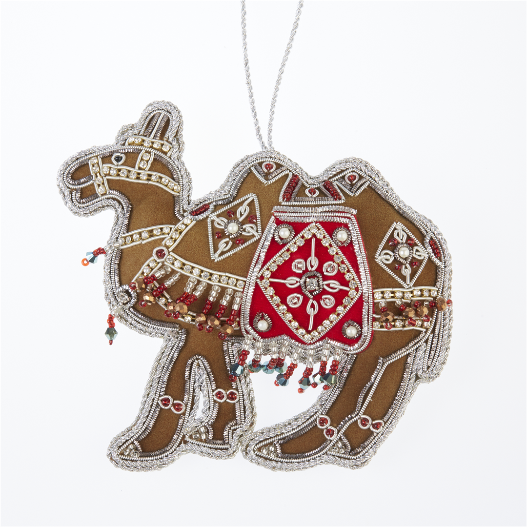 Ornamento Cammello Decorato Cristalli