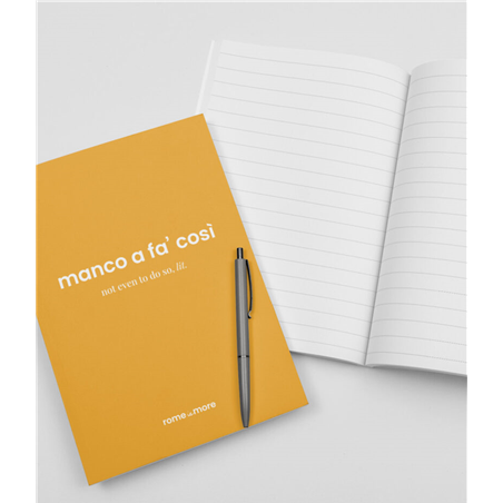 Quaderno A5 Righe  Manco A Fa Così
