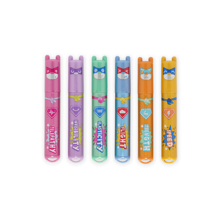 Set Di 6 Mini Evidenziatori Teddy'S Superpower - Teddy Bear