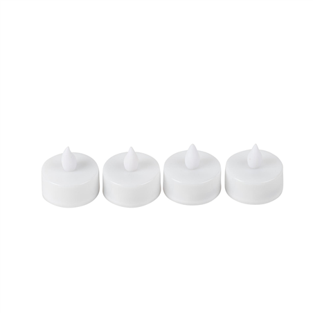 Set 2 Candele LED FLAMME SLIM In Vera Cera Con Telecomando E Timer - Bianco 28.5 Cm - 5