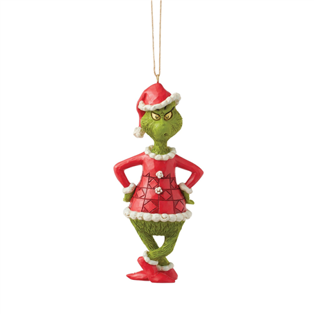 Ornamento Grinch Jimshore Grinch With Hands On Hips