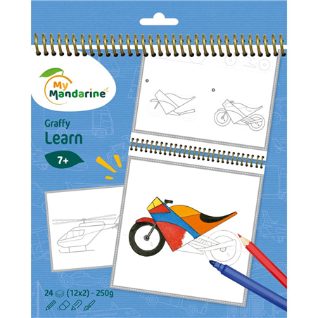 Libro Da Colorare Graffy Learn Mezzi Di Trasporto