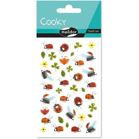 Stickers Cooky Trifogli E Coccinelle