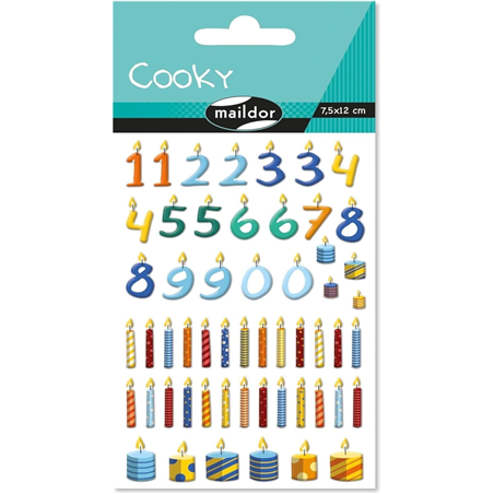 Stickers Cooky Candele