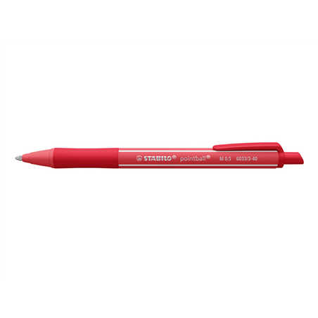 SFERA STABILO POINTBALL COLORFUL FUSTO RUGGINE INCHIOSTRO ROSSO