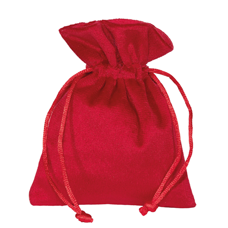 Bustina Velluto Cm8xh10cm Rosso