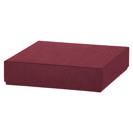 Scatola Gioiello 16x16xh3,8cm Bordeaux