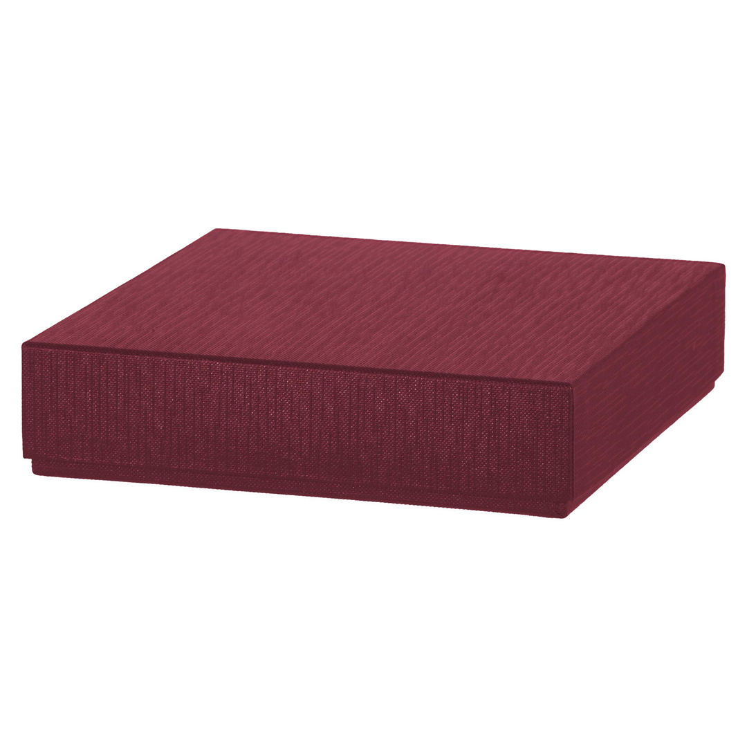 Scatola Gioiello 16x16xh3,8cm Bordeaux