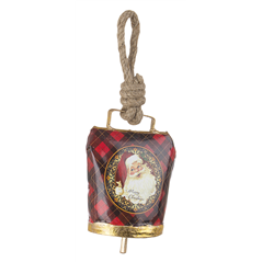 Logbuch-Verlag 18 ciondoli natalizi per albero in metallo rosso bianco argento 5 cm