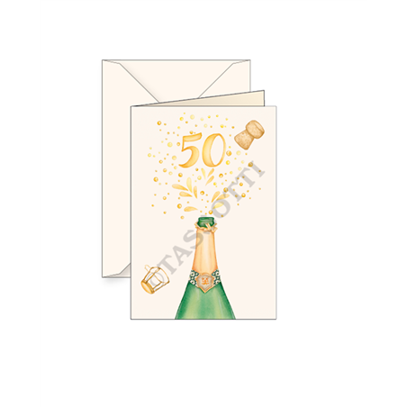 Biglietto Auguri Con Busta  Auguri 50 Anni