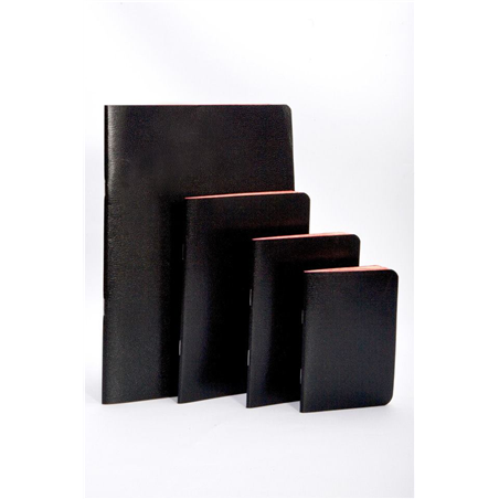 Quaderno 9,5x13,5cm Pelle Di Elefante Nero Bo