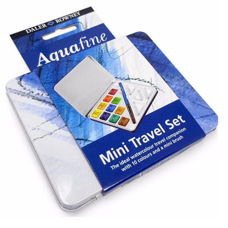Set Da Viaggio 10 Mezzi Godets Con Pennello