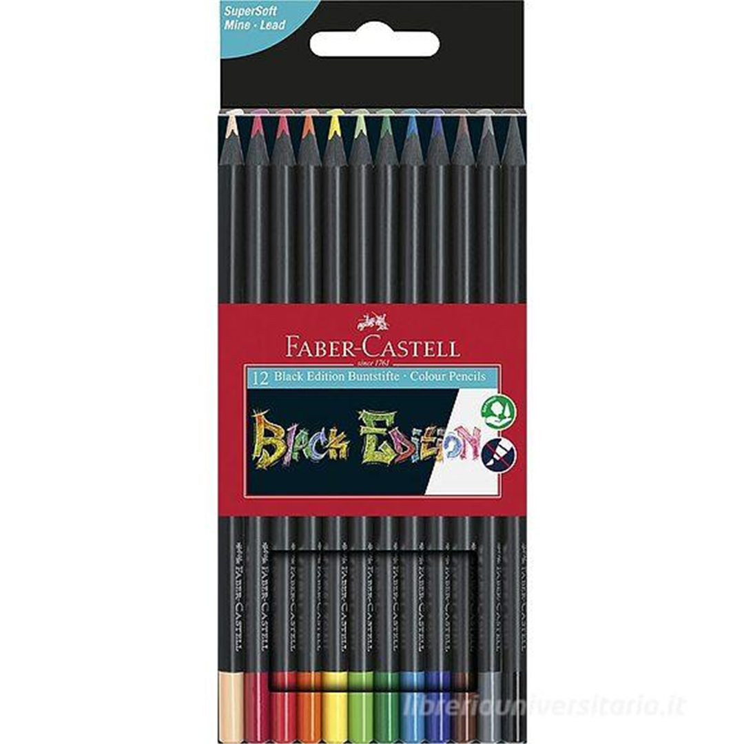 Astuccio 12 Matite Colorate Black Edition Scatola In Cartone — immagine 2