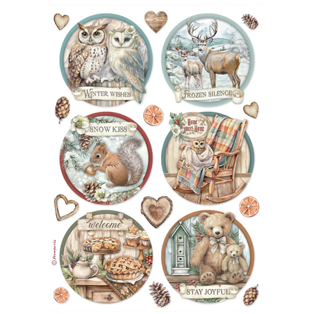 Carta Di Riso A4 Gr. 28 The Owl'S House 6 Tondi
