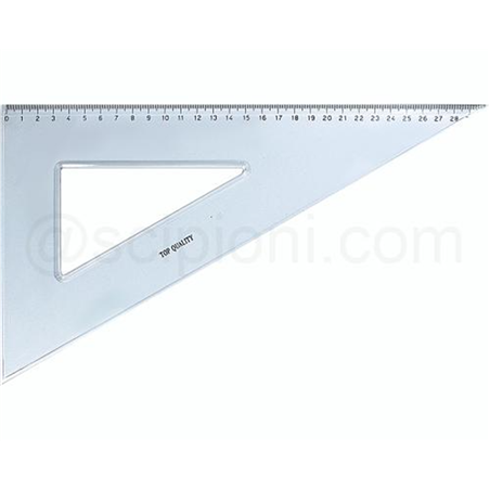 Squadra Plastica Cm.30/60 Gradi Incisa