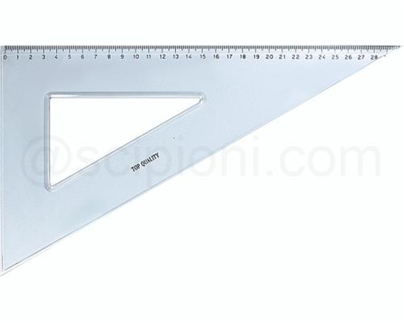 Squadra Plastica Cm.30/60 Gradi Incisa