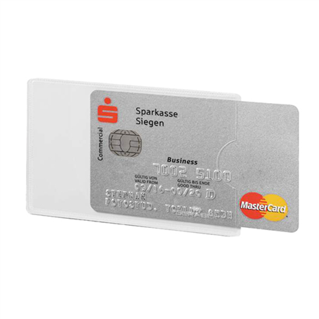Tasca Porta Carte Di Credito Rfid Pezzi 3 Trasparente Argento