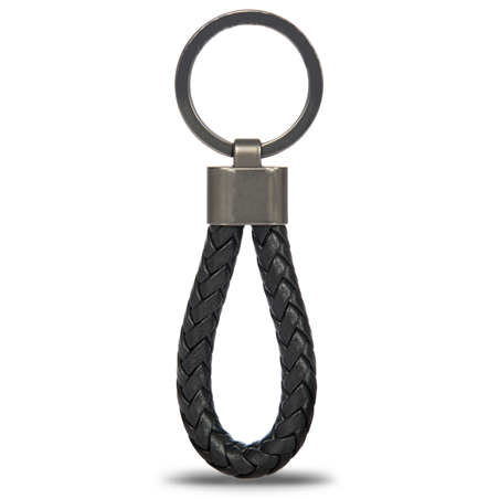 Keyr.leather Cord 3,5x10x0,8 001-Black
