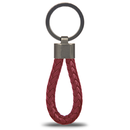 Keyr.leather Cord 3,5x10x0,8 019-Carmine Red