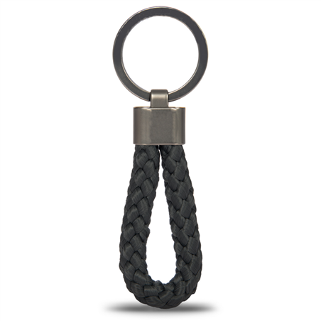 Keyring Rope 3,5x10x0,8 001-Black