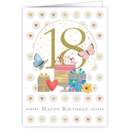 Biglietto Auguri Buon Compleanno - 18 Anni