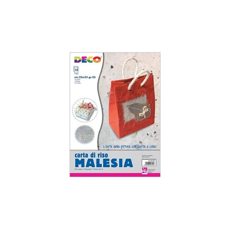 Carta Riso Malesia Fogli 10 Gr. 401 Cm. 23x33
