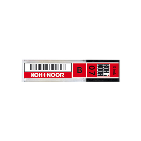 Mine Matita Meccanica 0.5 Mm KOH-I-NOOR KOH-I-NOOR - Mine Da Matita In Grafite Da 0,5 Mm, Morbide (B), Per Portamine, Lunghezza 60 Mm Mine Per Matita Meccanica