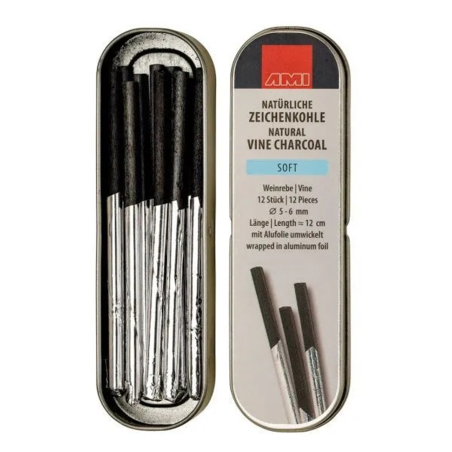 Fusaggine Naturale 12 Pezzi Soft 5/6mm Box In Metallo