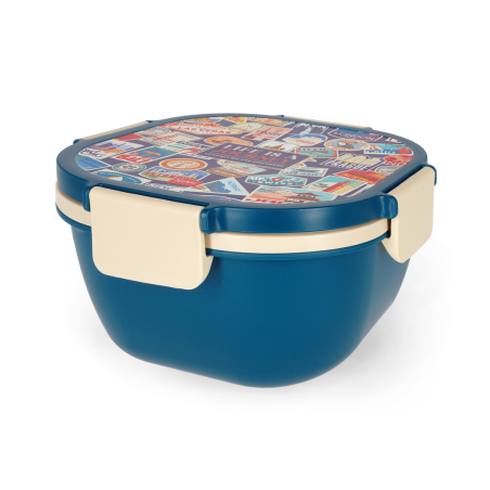 Lunch Box 19x10,7x19cm Travel Stickers