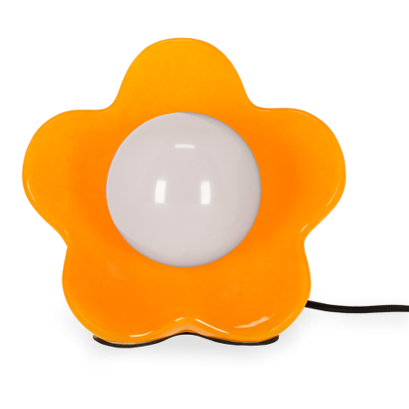 Flower Power - Led Table Lamp Shiny Orange