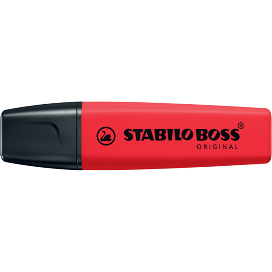 EVIDENZIATORE - STABILO BOSS ORIGINAL - ROSSO ROSSO — immagine 2