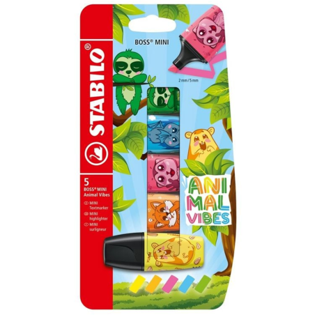 ASTUCCIO STABILO ANIMAL VIBES PEZZI 5 BOSS MINI