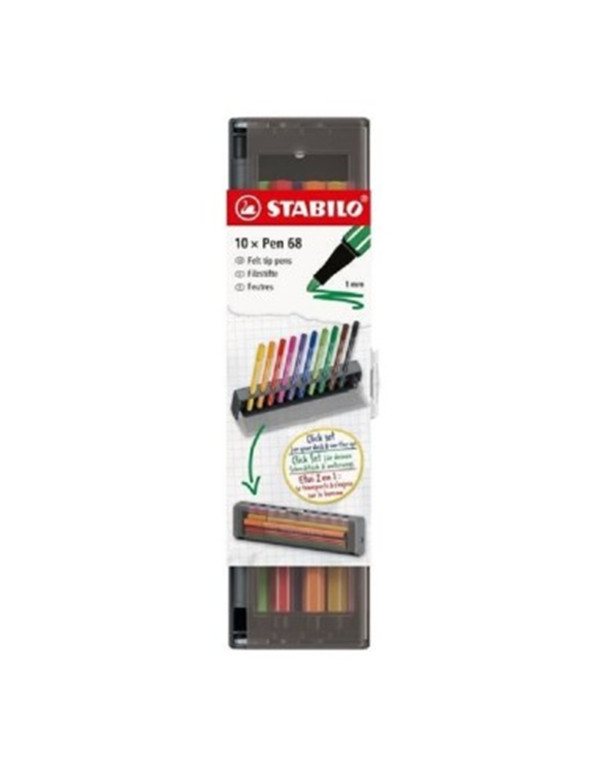 STABILO PEN 68 CLICK SET PEZZI 10 — immagine 2