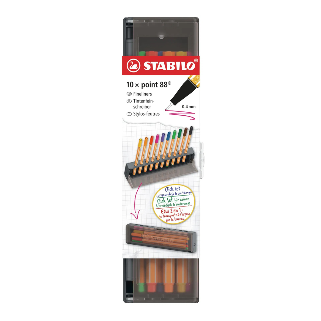STABILO POINT 88 CLICK SET PEZZI 10 — immagine 2