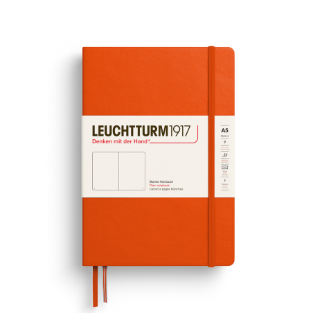 Notebook Medium A5 Hardcover, Bianco 249 Pag Pumpkin