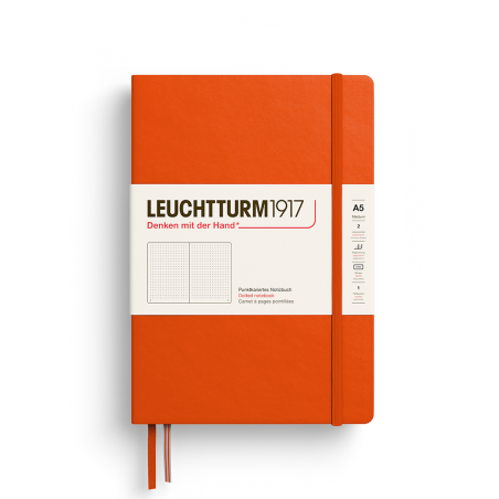 Notebook Medium A5 Hardcover, Puntini 249 Pag Pumpkin