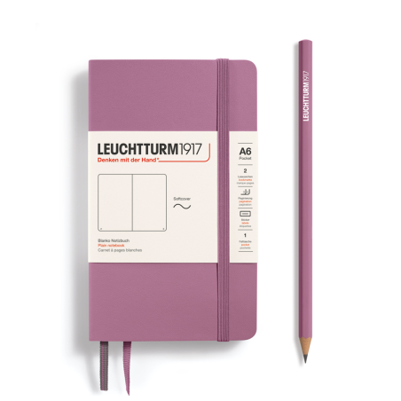 Notebook A6 Pocket Soft Bianco Dusty Rose