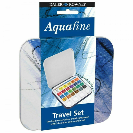 Set Da Viaggio 24 Mezzi Godets Con Pennello