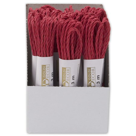 Cordoncino Rafia Mt.3xmm.3 20-Rosso